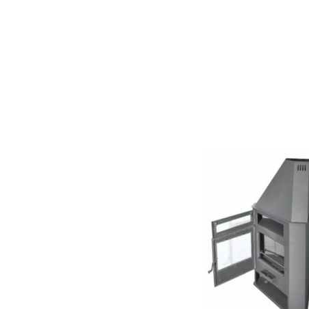 Estufa de leña rinconera mod. r8 horno eco design - Suinplas