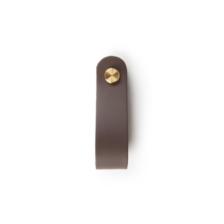 Pomo Tirador 783 de Cuero Chocolate 