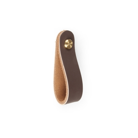 Pomo Tirador 783 de Cuero Chocolate 