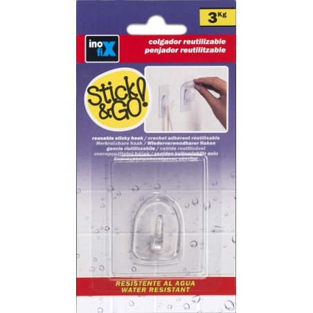 Colgador adherente reutiliable  60x47mm - Suinplas