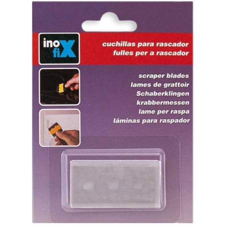 Repuesto cuchillas  5ud para rasca vidrios - Suinplas