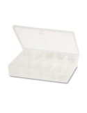 Estuche clasificador transparente 18 cm - Suinplas