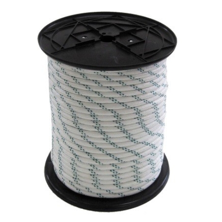 Cuerda driza blanco verde 10mm metro lineal - Suinplas