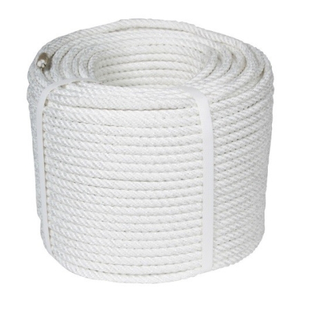 Cuerda  poliester blanca 4 cabos 10mm  ml - Suinplas
