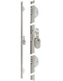 Cerradura seguridad 3 puntos, 7140 izquierda plata 30-30...