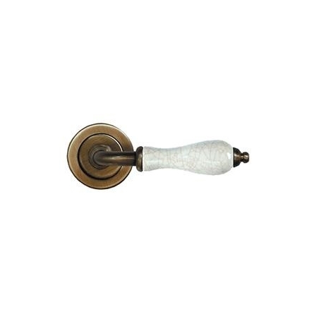 Manivela roseta porcelana r787 cuero - Suinplas