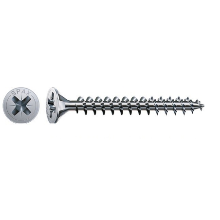 Tornillo spax cabeza plana galvanizado 2,5x16  cj 1000 ud...