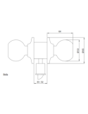 Pomo tesa bola paso 3905/70lp - Suinplas