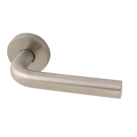 Manivela puerta  roseta inoxidable  ri-443  maciza - Suin...