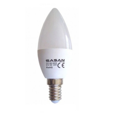 Bombilla led vela e-14 6w 3000k calida - Suinplas