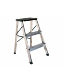 Escalera taburete 3 peldaños aluminio - Suinplas