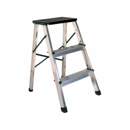 Escalera taburete 3 peldaños aluminio - Suinplas