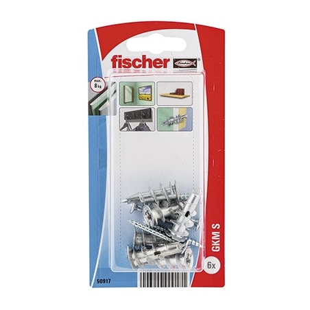 Taco pladur fischer gkm s k  6ud+tornillo - Suinplas