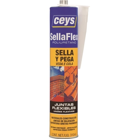 Sellador de poliuretano sellaflex blanco 300 ml ceys - Su...