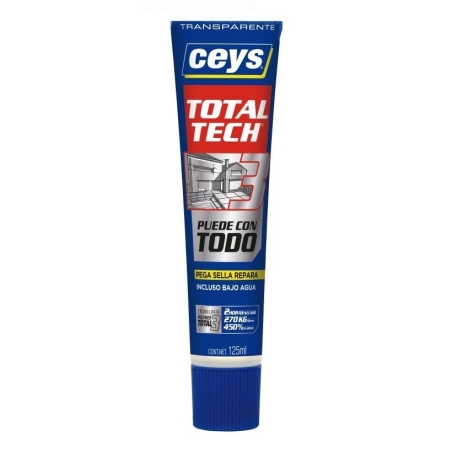 Pegamento sellador total tech translucido tubo 125 ml - S...