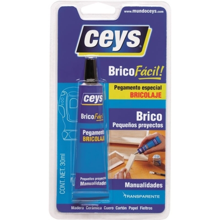 Pegamento adhesivo bricolaje blister  30ml ceys - Suinplas