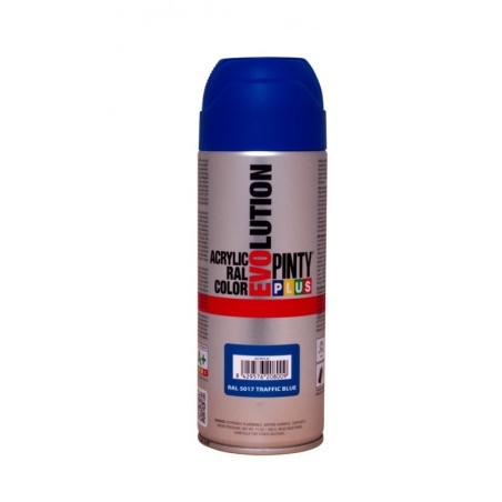 Spray acril 520cc evolution azul trafic  ral 5017 - Suinplas