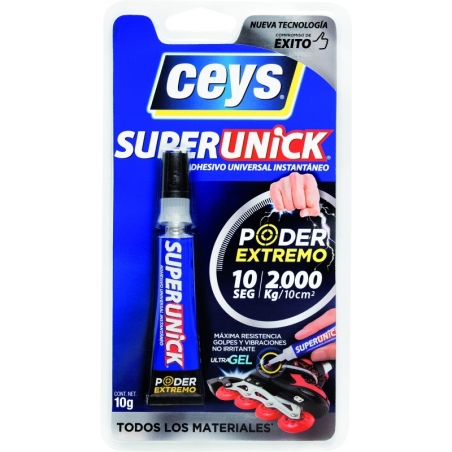 Pegamento superunick poder extremo 10 gramo  ceys - Su...