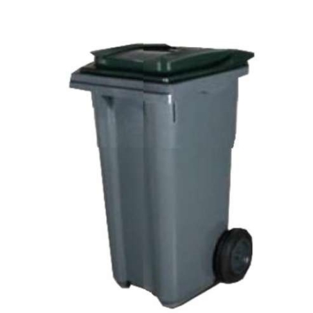 Contenedor 120l 2 ruedas verde/gris fiel - Suinplas