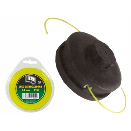 Hilo desbrozadora nylon 2,0mmx15m  redondo - Suinplas