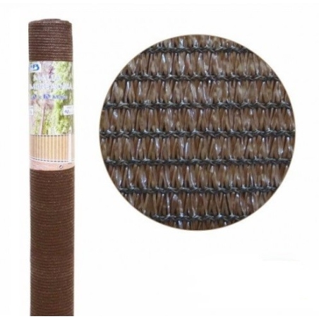 Malla sombreadora marron de  1,5m x 10m - Suinplas