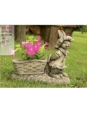 Figura conejita cesto 50x45     - Suinplas