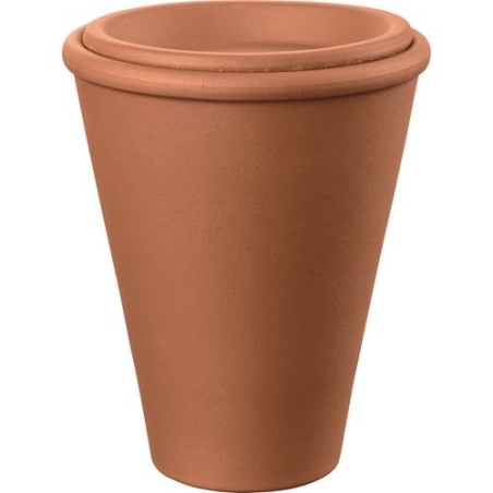 Maceta aquado barro rojo 15cm - Suinplas