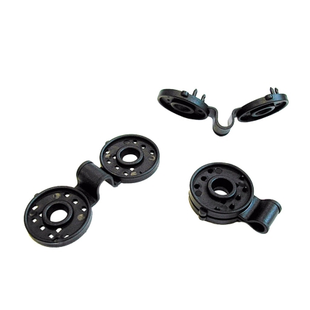 Pinzas fijacion mallas  negro  10 und - Suinplas