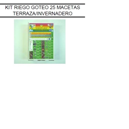 Kit goteo 25 macetas terraza - Suinplas