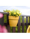 Maceta colgante unitaria vibia campana amarillo miel - Su...
