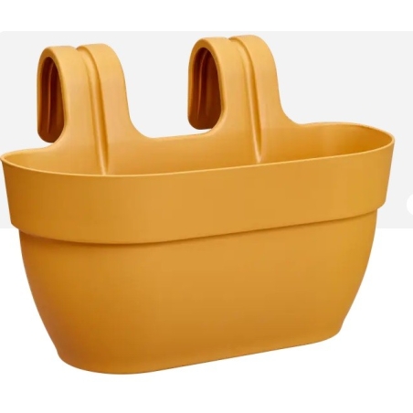 Maceta colgante doble vibia campana amarillo miel - Suinplas