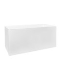 Jardinera rectangular 80cm blanco - Suinplas