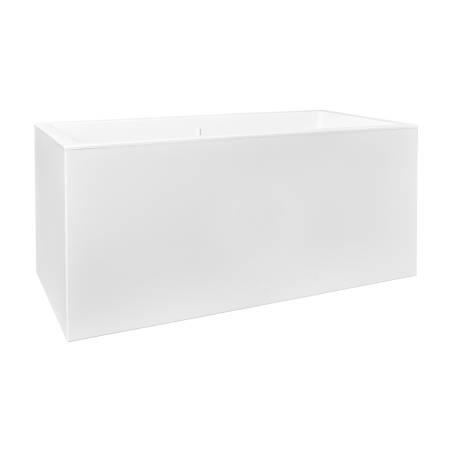 Jardinera rectangular 80cm blanco - Suinplas