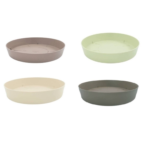 Plato tes redondo 17cm ecru       - Suinplas