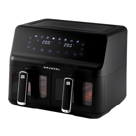 Freidora aire 8 l. doble cubeta grunkel - Suinplas