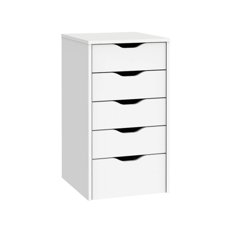 Cajonera 5 cajones eko 71x40x43 cm blanco - Suinplas