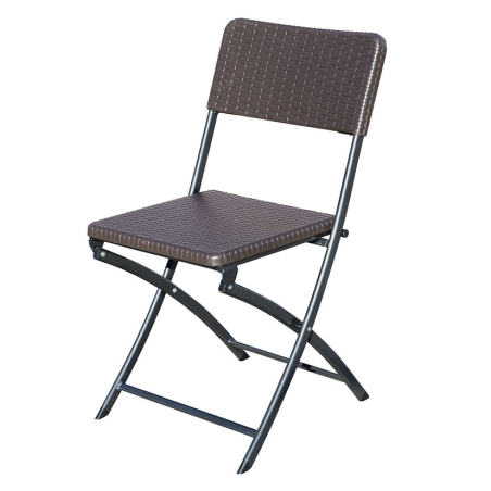 Silla polietileno ratan plegable (2 uds) - Suinplas