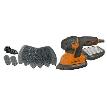 Lijadora mouse black&decker ka2000-qs 120w con 6 acc. - S...