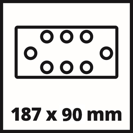 Lijadora orbital EINHELL bateria TC-OS 18/187 LI 