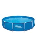 Piscina tubular redonda 366 x 76 cm + depuradora - Suinplas