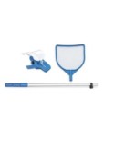 Kit piscinas recogehojas + limpiafondos + pertiga - Suinplas