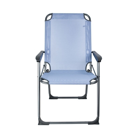 Sillon fijo mediterraneo aluminio azul - Suinplas