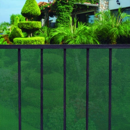 Malla ocultación LISTA 1,5x10 m 230 g/m² verde 