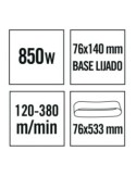 Lijadora de Banda RATIO LR850NM 850W Profesional 