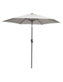 Parasol aluminio ø 250 mm  mastil 38mm crudo con manivela...