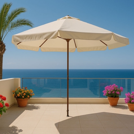 Parasol alumio/acero 3x4  mastil 48 mm - Suinplas