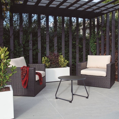 Sillon jardin ratan sintetico plano mod. barbados - Suinplas