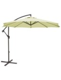 Parasol colgante aluminio 3m color crudo - Suinplas
