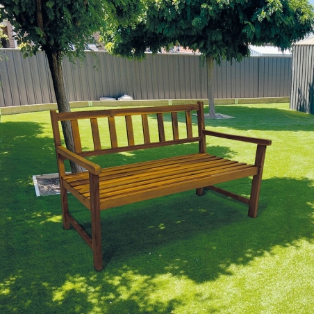 Banco jardin  samay madera acacia con reposabrazos - Suin...