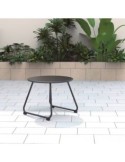 Mesa centro de acero gris antracita para exteriores - Sui...